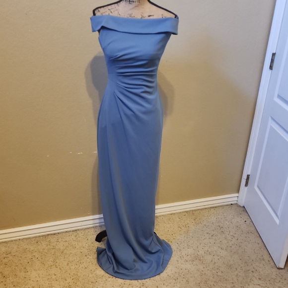 Db Studio Dresses & Skirts - Off-Shoulder Dusty Blue Formal Wedding Gown